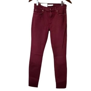 7FAM, Ankle Skinny Jeans, Plum, size 26, NWT